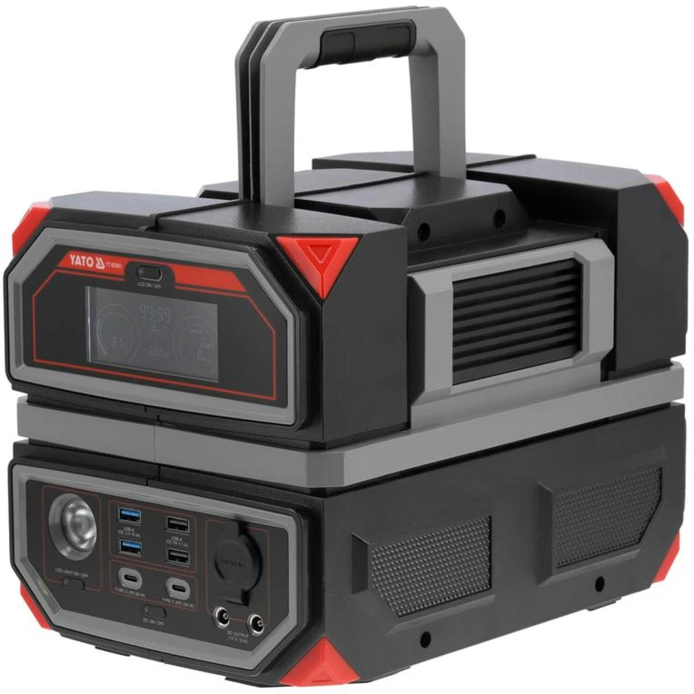 Yato Toya Sa Poland Nešiojama maitinimo stotis 600W, 504WH, 230V, USB-C PD | power bank (YT-83091)