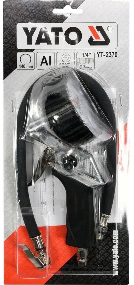 Yato pripūtimo pistoletas su manometru YT-2370