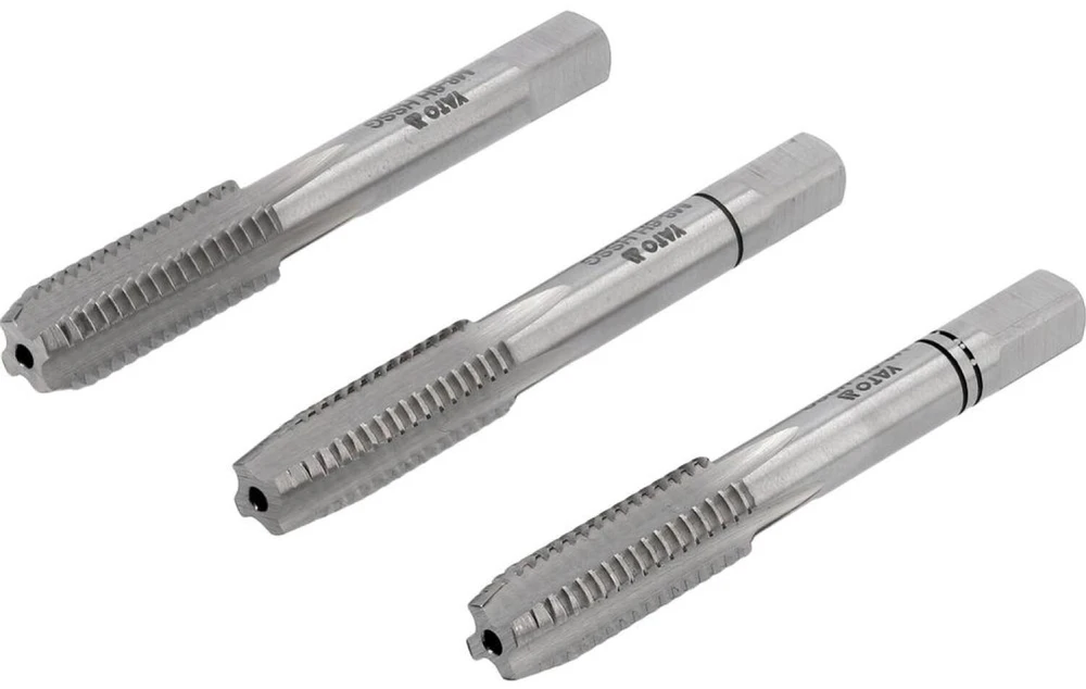 YATO Sriegiklis RĘCZNY M10 x 1,50 kpl. 3 vnt.. HSS M2 2937