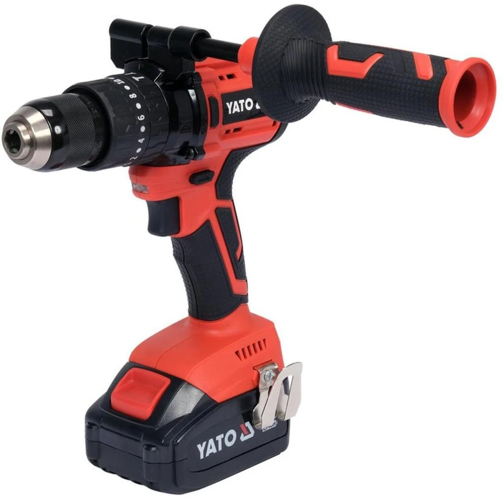 YATO smūginis suktuvas-gręžtuvas 18V LI-ION 82791 / 2x3,0Ah 75Nm / SILNIK bešepetėlinis