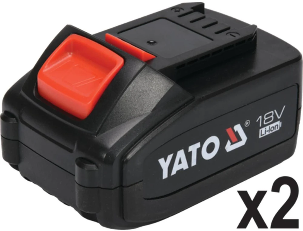 YATO smūginis suktuvas-gręžtuvas 18V LI-ION 82791 / 2x3,0Ah 75Nm / SILNIK bešepetėlinis