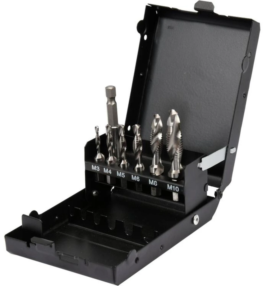 Grąžtas YATO GRĘŽTŲ RINKINYS M3-M10, 7 vnt. HEX