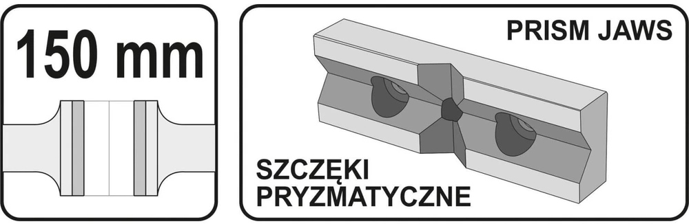 Yato Toya Sa Poland Spaustuvai mašininiai | 150 mm (YT-65073)