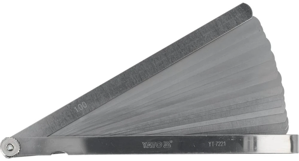YATO SZCZELINOMIERZ 200mm 17 LISTKÓW 0.02-1.0mm 7221
