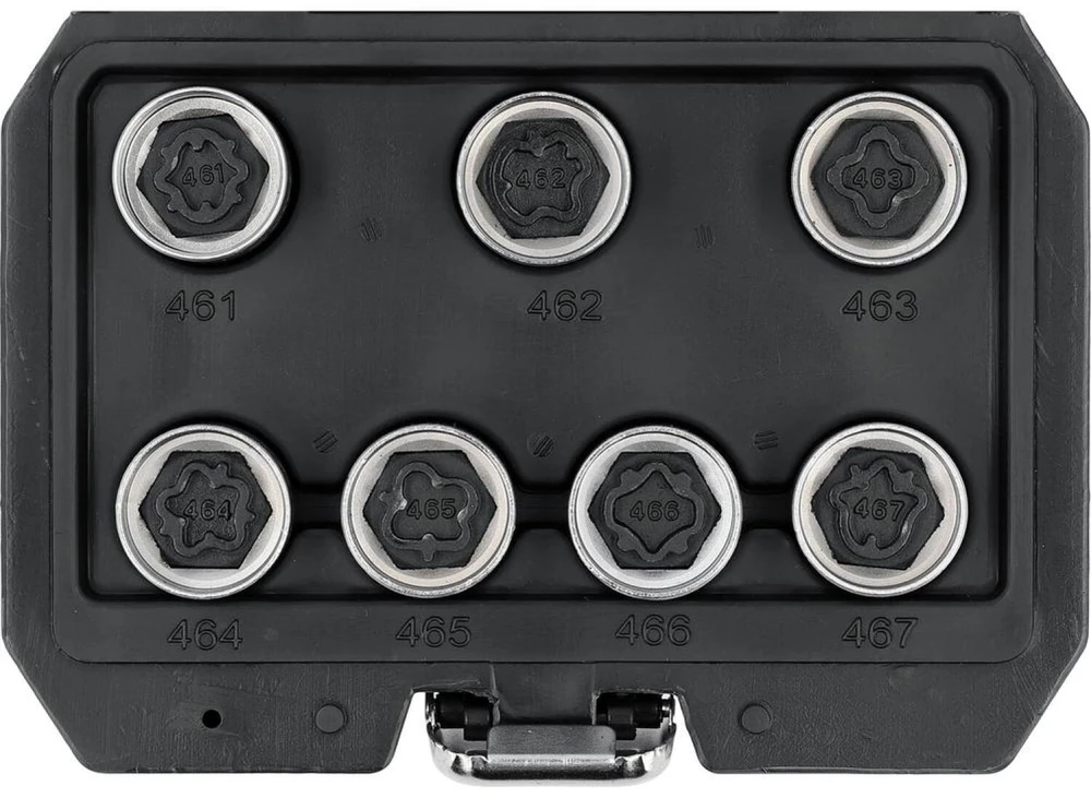 Yato Toya Sa Poland Ratų varžtų slapukų rinkinys – OPEL, profesionalus – 17 mm, 7 vnt (YT-060395)