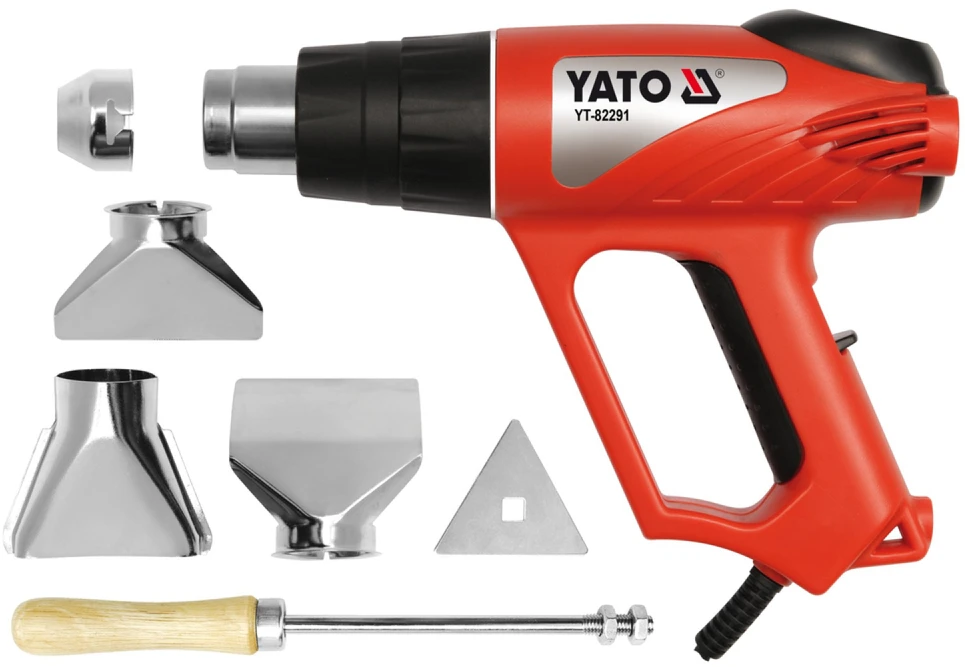 YATO techninis fenas 70~550°C 2000W su 4 antgaliais YT-82291