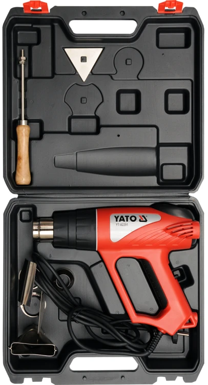 YATO techninis fenas 70~550°C 2000W su 4 antgaliais YT-82291