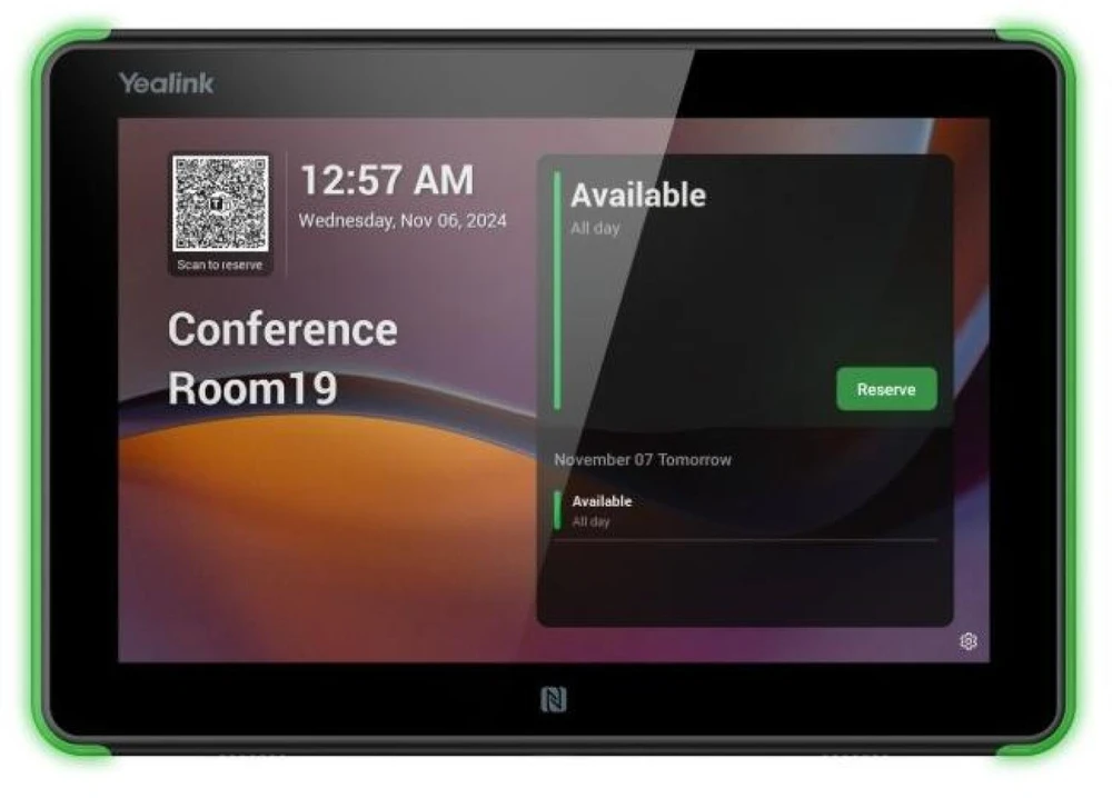 Yealink RoomPanel E2 planavimo skydelis 8" Android 13, juodas