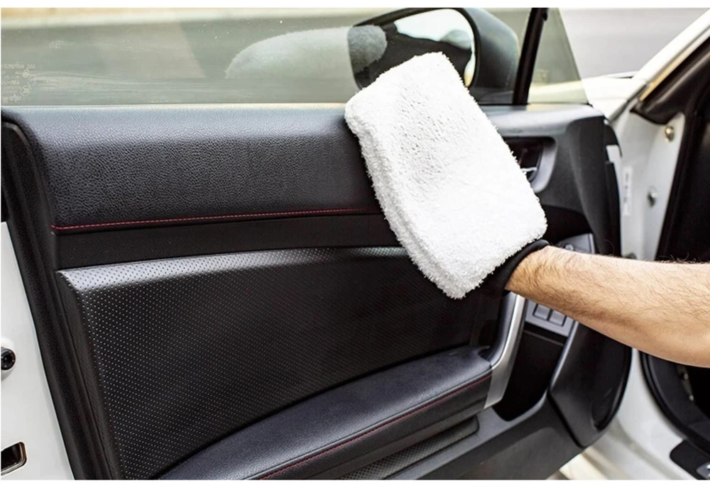Meguiars Meguiars Microfiber Wash Mitt - Universali automobilių plovimo mikropluošto pirštinė