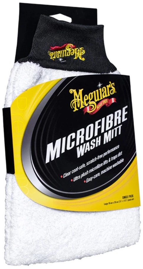 Meguiars Meguiars Microfiber Wash Mitt - Universali automobilių plovimo mikropluošto pirštinė