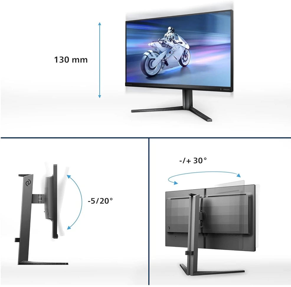 Monitorius „Mmd Monitors“ ekranai „PHILIPS 25M2N5200U/00“, 24,5 colio, IPS, FHD, 390 Hz, 400 cd/m2, 0,3 ms, HDMI, 2.0x2, DP, 1.4, pasukamas