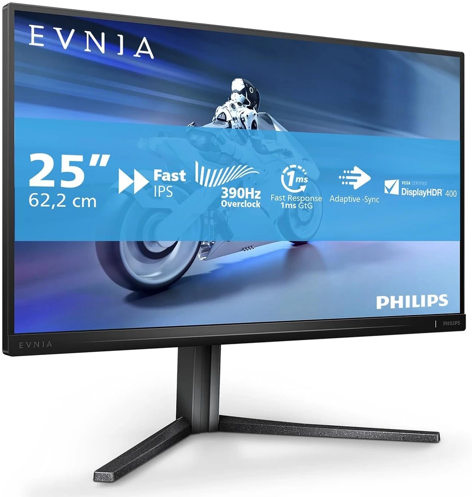 Monitorius „Mmd Monitors“ ekranai „PHILIPS 25M2N5200U/00“, 24,5 colio, IPS, FHD, 390 Hz, 400 cd/m2, 0,3 ms, HDMI, 2.0x2, DP, 1.4, pasukamas