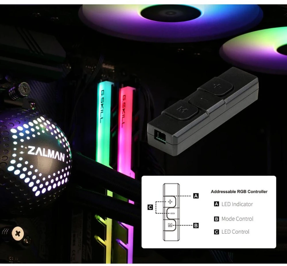 Zalman Alpha 24 240 mm balta
