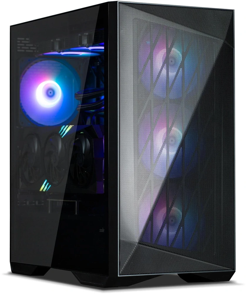 Kompiuterio korpusas ATX Mid-Tower su 4 ARGB ventiliatoriais Zalman Z9 Iceberg, juodas