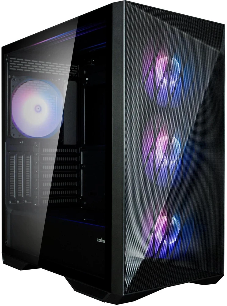 Kompiuterio korpusas ATX Mid-Tower su 4 ARGB ventiliatoriais Zalman Z9 Iceberg, juodas