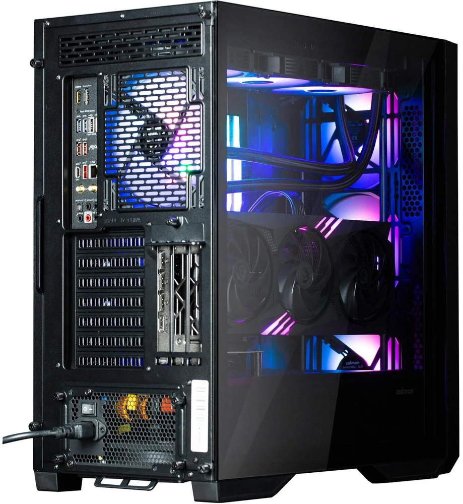 Kompiuterio korpusas ATX Mid-Tower su 4 ARGB ventiliatoriais Zalman Z9 Iceberg, juodas