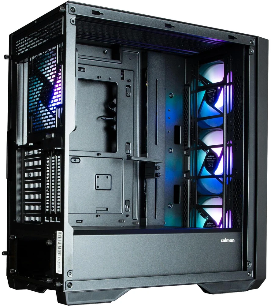 Kompiuterio korpusas ATX Mid-Tower su 4 ARGB ventiliatoriais Zalman Z9 Iceberg, juodas