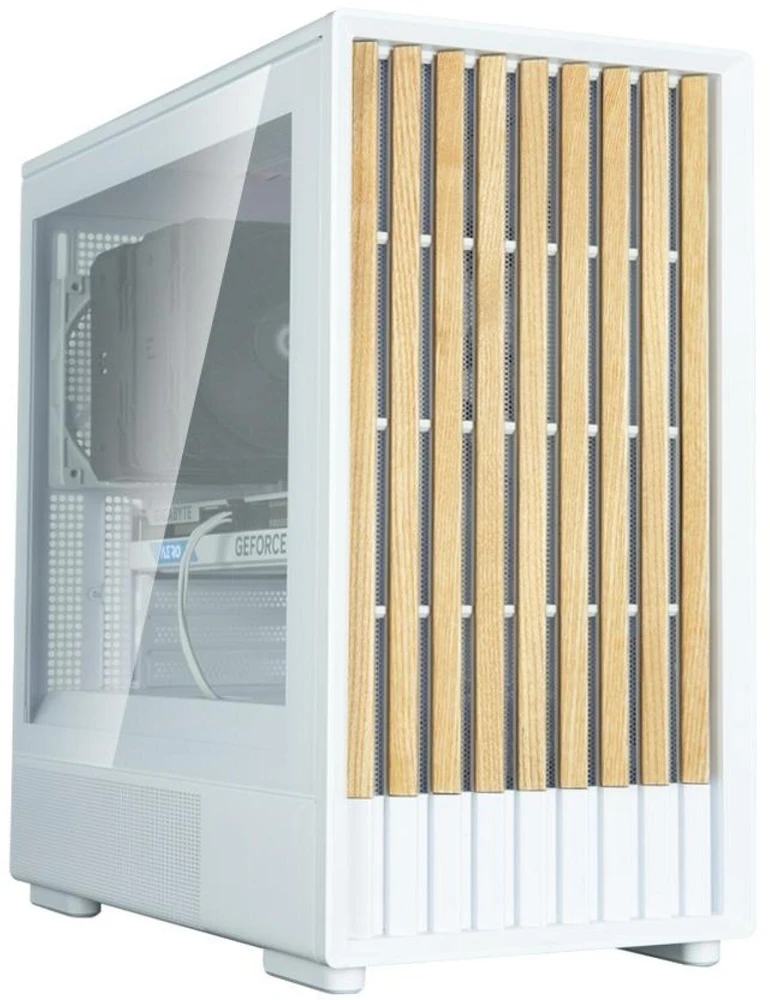 Kompiuterio korpusas Micro-ATX Zalman P10 NAMU, 3 × 120 mm ventiliatoriai, baltas