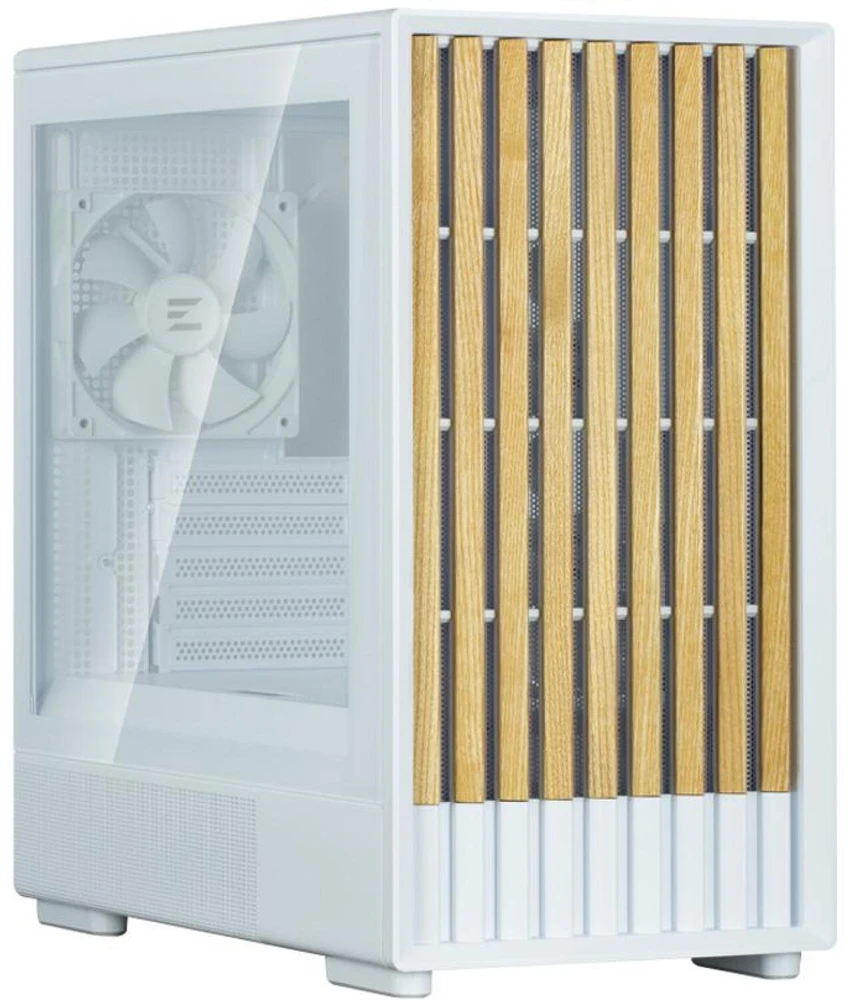 Kompiuterio korpusas Micro-ATX Zalman P10 NAMU, 3 × 120 mm ventiliatoriai, baltas