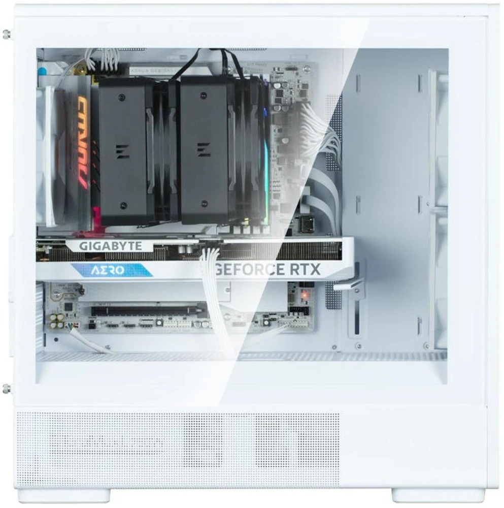 Kompiuterio korpusas Micro-ATX Zalman P10 NAMU, 3 × 120 mm ventiliatoriai, baltas