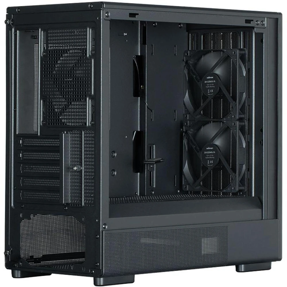 Micro-ATX kompiuterio korpusas Zalman P10 NAMU, 3 × 120 mm ventiliatoriai, juodas
