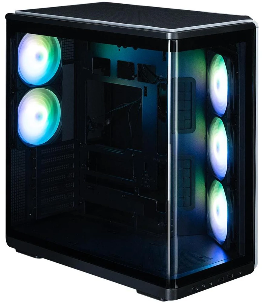 Zalman Korpusas P60 Mid-Tower 5x ARGB ventiliatoriai juoda