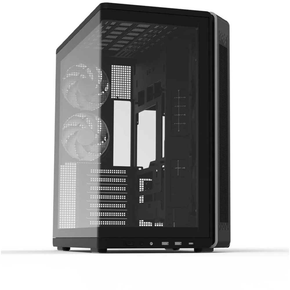 Zalman Korpusas P60 Mid-Tower 5x ARGB ventiliatoriai juoda