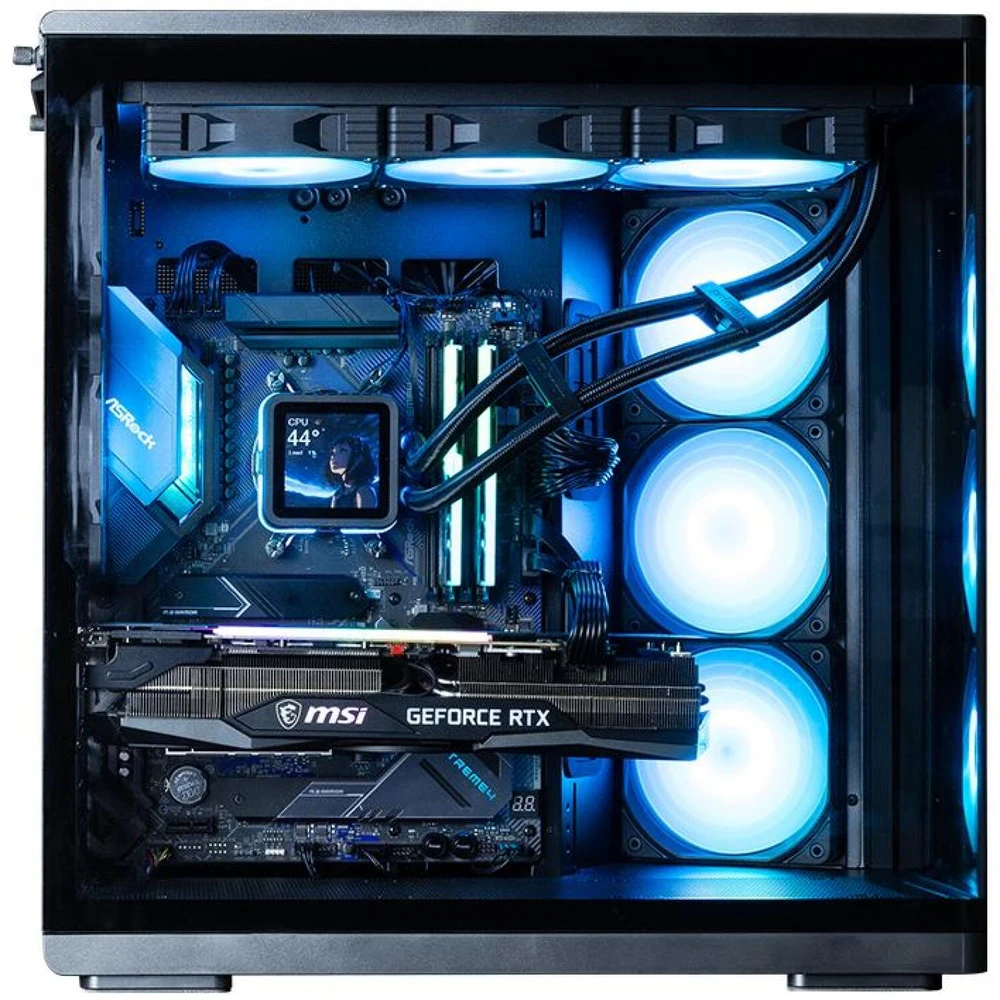 Zalman Korpusas P60 Mid-Tower 5x ARGB ventiliatoriai juoda