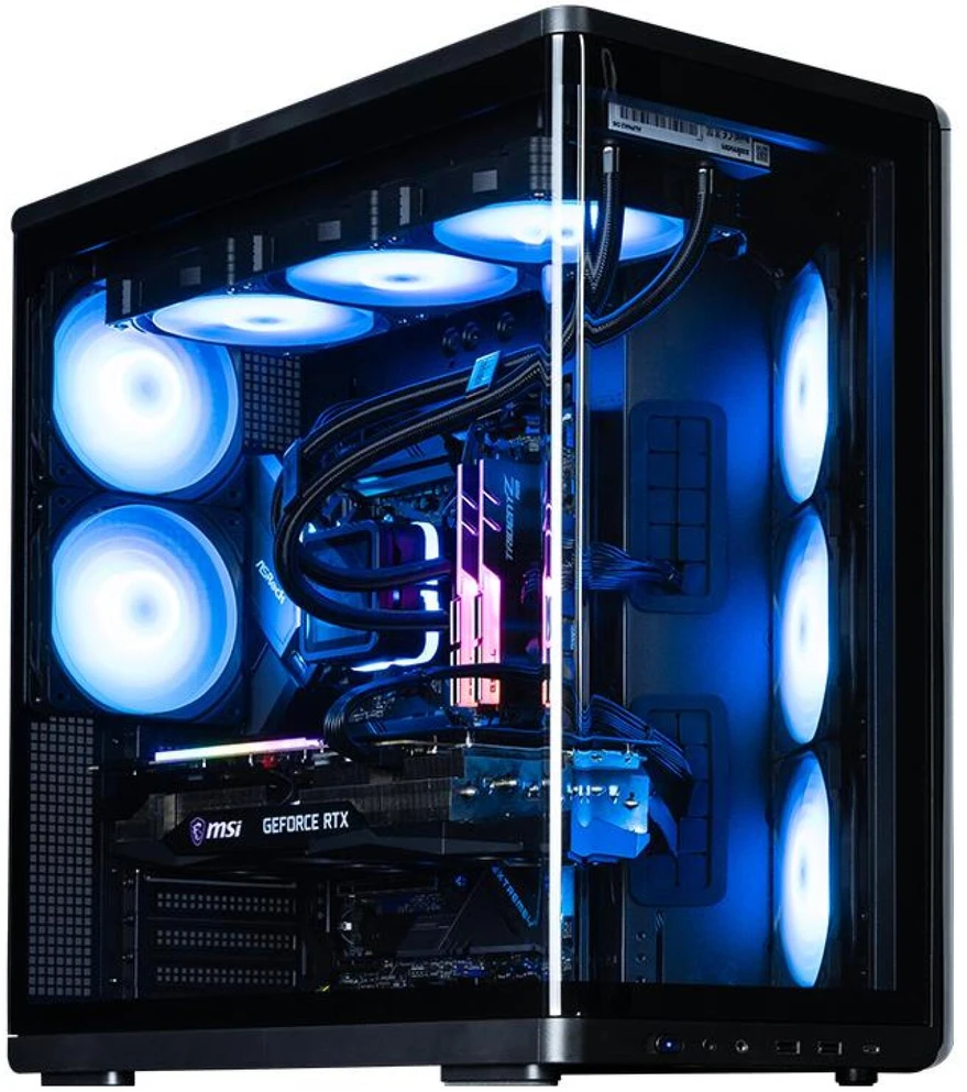 Zalman Korpusas P60 Mid-Tower 5x ARGB ventiliatoriai juoda