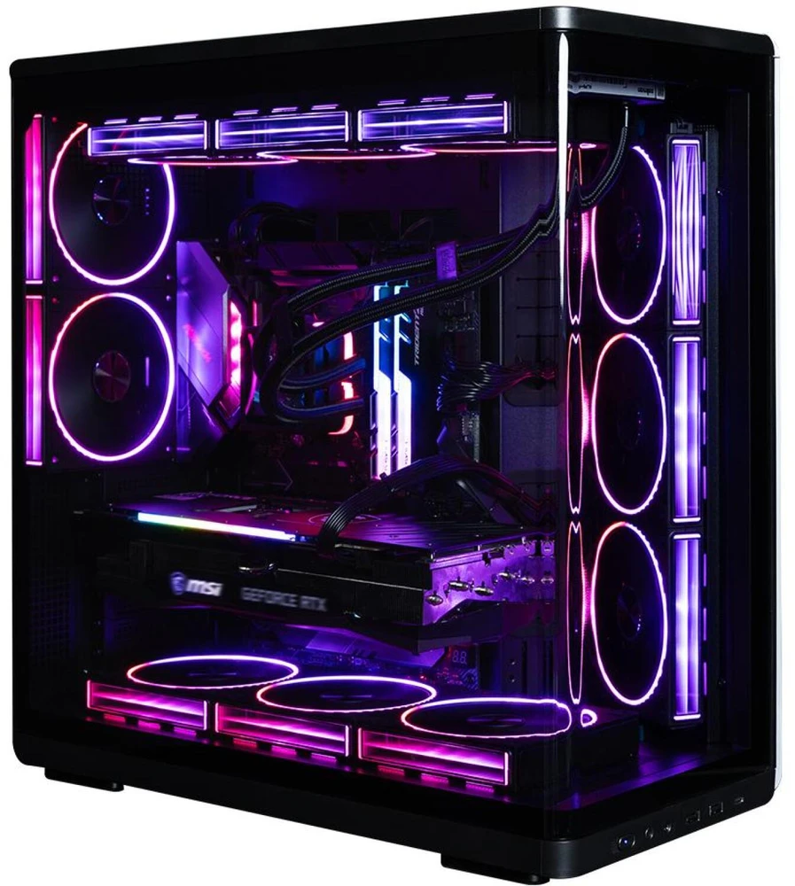 Zalman Korpusas P60 Mid-Tower 5x ARGB ventiliatoriai juoda