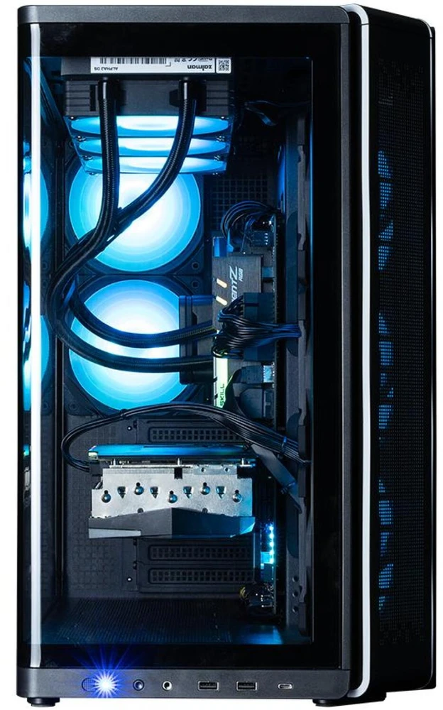Zalman Korpusas P60 Mid-Tower 5x ARGB ventiliatoriai juoda