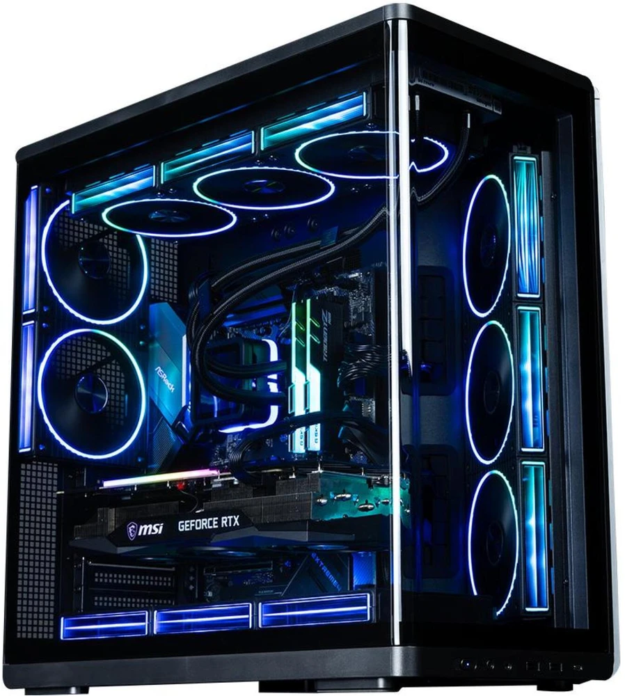 Zalman Korpusas P60 Mid-Tower 5x ARGB ventiliatoriai juoda