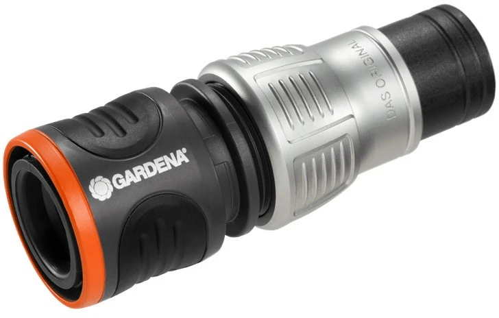 Gardena „Premium“ žarnos jungtis su vožtuvu Stop, 13 mm (1/2 col.)–15 mm (5/8 col.)