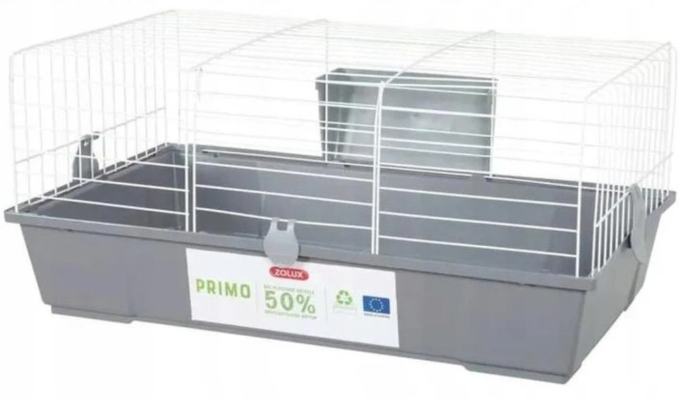 Graužikų Narvas - Zolux Primo 80 cm - Baltas ir Pilkas