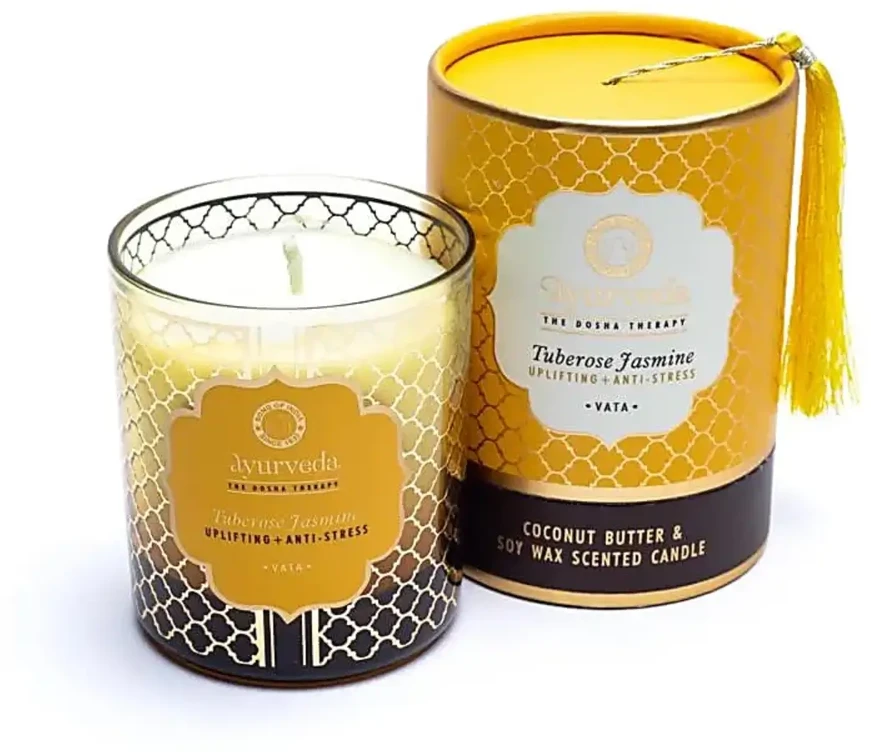 Song Of India Ajurvedinė kvepianti žvakė Vata Tuberose, 200g