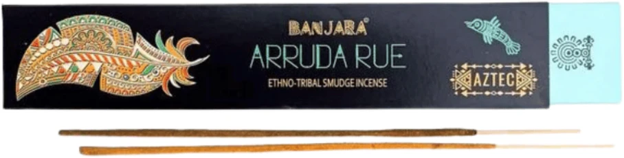 Ancient Wisdom Smilkalų lazdelės Baltas Arruda Rue, Banjara Tribal, 35g
