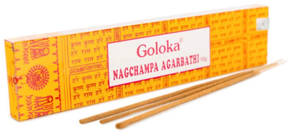 Goloka Nag Champa Agarbatti smilkalų lazdelės, 16g