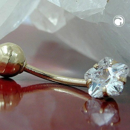 Auksinis papuošalas Gallay 430555, dydis 17x6 mm
