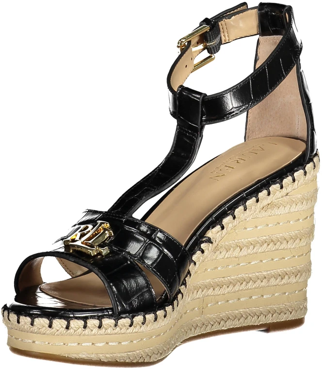 Basutės arba sandalai RALPH LAUREN 802901589006_NERO_BLACK (moterims), juoda