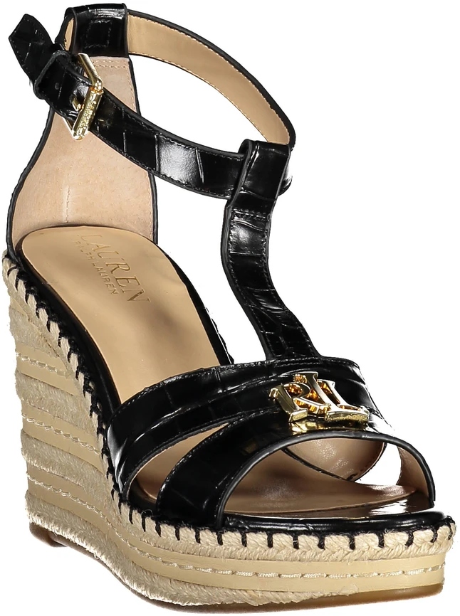 Basutės arba sandalai RALPH LAUREN 802901589006_NERO_BLACK (moterims), juoda