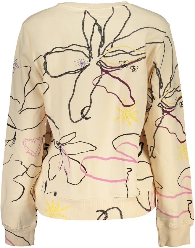 Džemperis DESIGUAL 26WWSK06FLOWER_RS1000 (moterims), rožinė