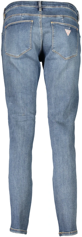 Džinsai GUESS JEANS W2YAJ2D4Q02_BLCMD1 (moterims), mėlyna