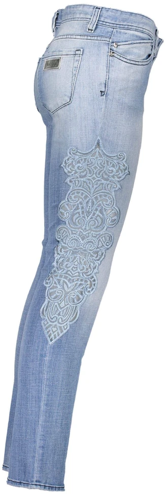 Džinsai JUST CAVALLI S04LA0118-N31397_AZZURRO_470 (moterims), šviesiai mėlyna
