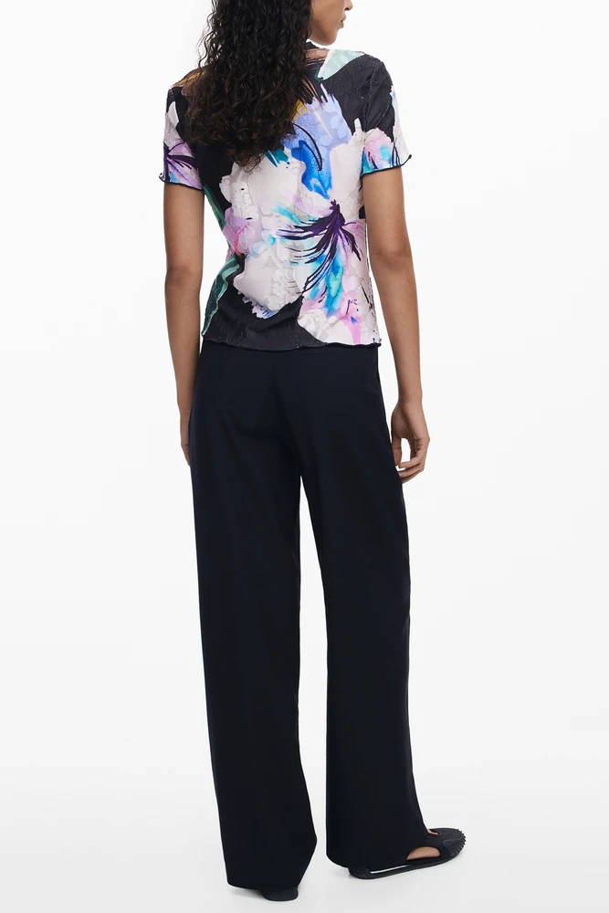 Marškinėliai DESIGUAL 25WWTK52_NE2000 (moterims), juoda