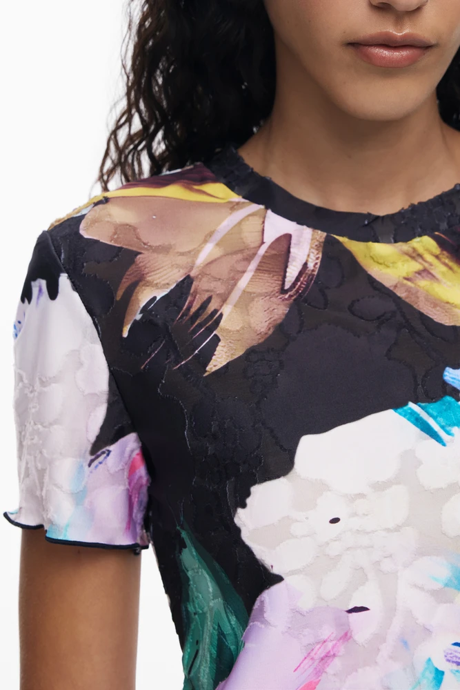 Marškinėliai DESIGUAL 25WWTK52_NE2000 (moterims), juoda