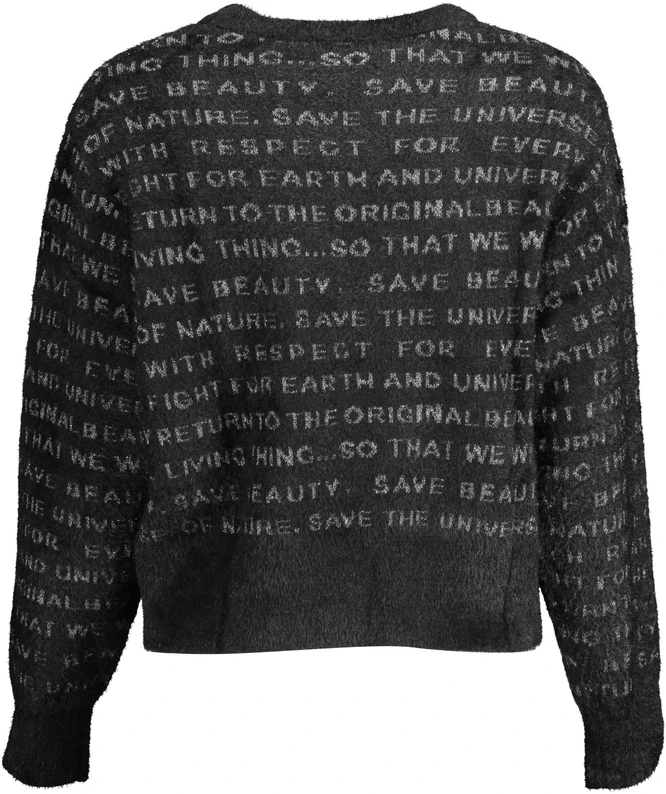 Megztinis DESIGUAL 22WWJF42_NERO_2000 (moterims), juoda