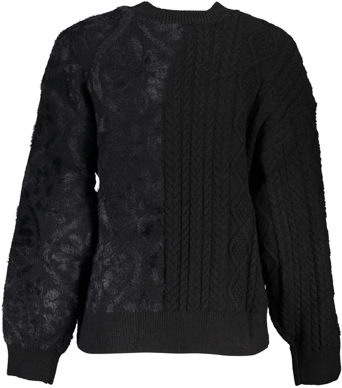 Megztinis DESIGUAL 23WWJF50_NE2000 (moterims), juoda