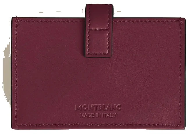 Mont Blanc Kortelių dėklas MONTBLANC MB199318 (vyrams ir moterims), bordo, dydis 10X1,5X6,5 cm