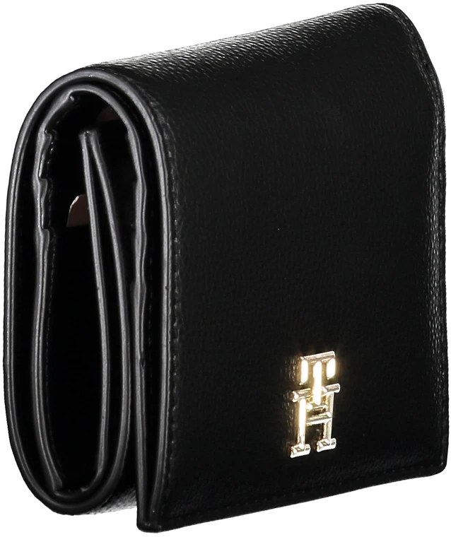 Piniginė TOMMY HILFIGER AW0AW14634_NERO_BDS (moterims), juoda