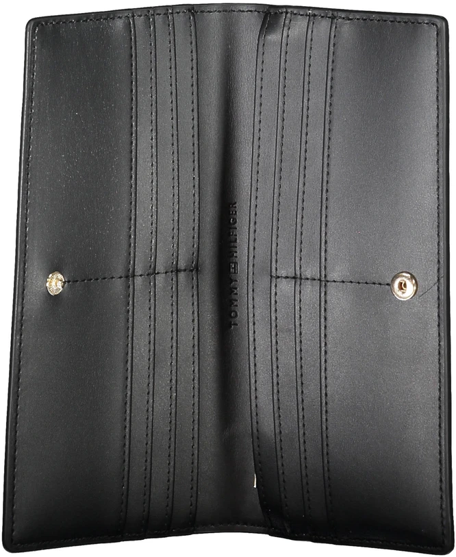 Piniginė TOMMY HILFIGER AW0AW14638_NERO_BDS (moterims), juoda